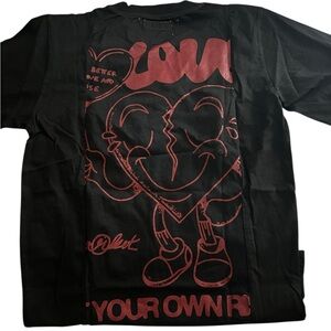 New Market ReWork Shirt Heart Love‎ Size Medium One Of a Kind